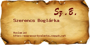 Szerencs Boglárka névjegykártya